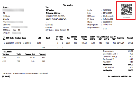 QR code invoice 2