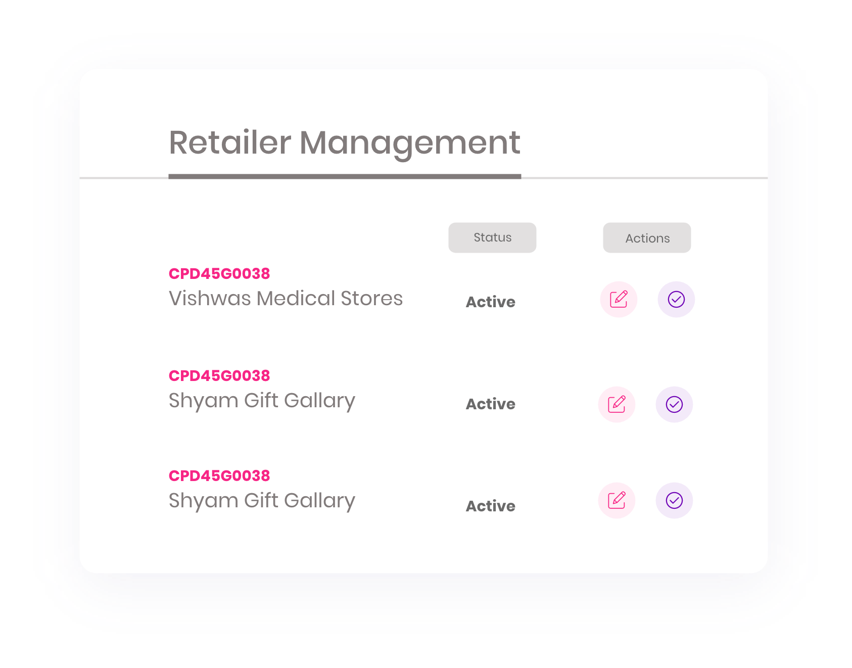 Retailer Management